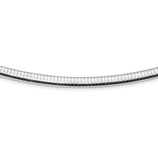 Rhodium-plated Sterling Silver 5.2mm w/2in. Ext Cubetto Chain Necklace