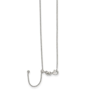 Sterling Silver Polished Adjustable Necklace QG5353