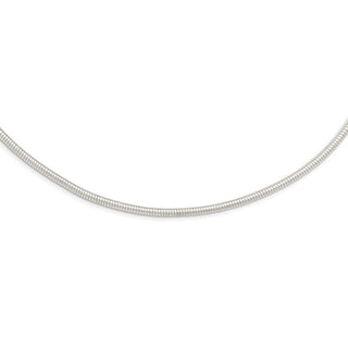 Sterling Silver 4mm Round Cubetto 16in Necklace