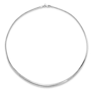 Sterling Silver Gold-tone Rhodium-plated 3-6mm Reversible Cubetto Necklace