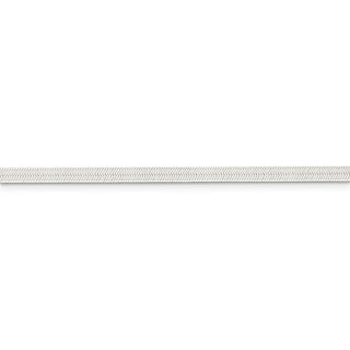 8" Sterling Silver 3mm Magic Herringbone Chain Bracelet