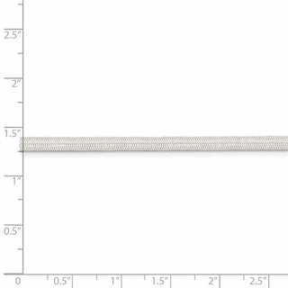7" Sterling Silver 3.25mm Magic Herringbone Chain Bracelet