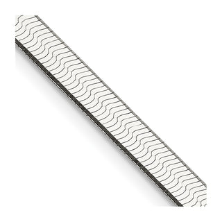 18" Sterling Silver 4.5mm Magic Herringbone Chain Necklace
