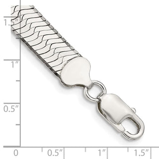 8" Sterling Silver 8.75mm Magic Herringbone Chain Bracelet