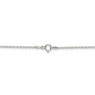 14" Sterling Silver 1.5mm Diamond-cut Cable Chain Necklace