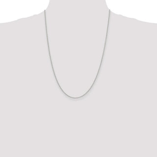 24" Sterling Silver 1.5mm Diamond-cut Cable Chain Necklace
