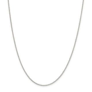 24" Sterling Silver 1.5mm Diamond-cut Cable Chain Necklace