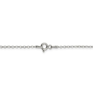 24" Sterling Silver 1.75mm Diamond-cut Cable Chain Necklace