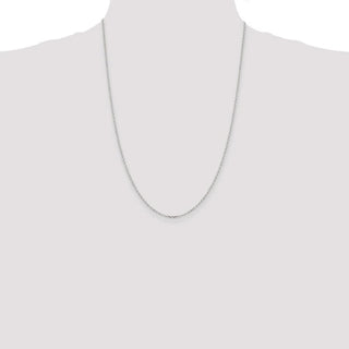 24" Sterling Silver 1.75mm Diamond-cut Cable Chain Necklace