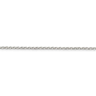 24" Sterling Silver 2mm Diamond-cut Cable Chain Necklace
