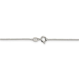 30" Sterling Silver 1mm Round Box Chain Necklace