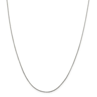 30" Sterling Silver 1mm Round Box Chain Necklace