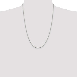 24" Sterling Silver 1.5mm Round Box Chain Necklace