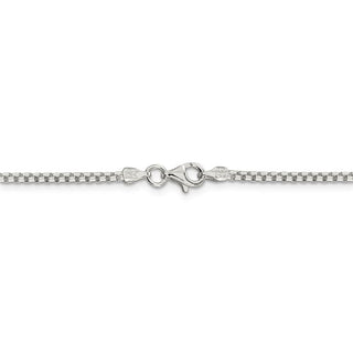 36" Sterling Silver 2mm Round Box Chain Necklace
