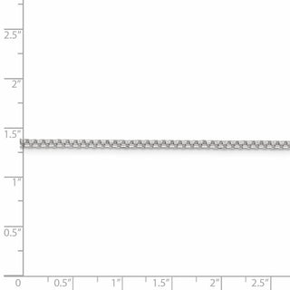 24" Sterling Silver 2mm Round Box Chain Necklace