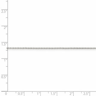 9" Sterling Silver 1mm Beaded Chain Anklet