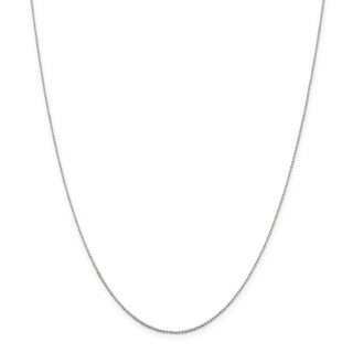 16" Sterling Silver 1mm Beaded Chain Necklace