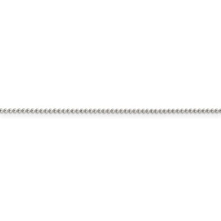 18" Sterling Silver 1.25mm Beaded Chain Necklace