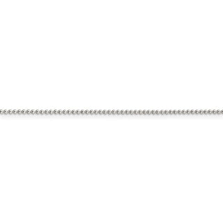 16" Sterling Silver 1.25mm Beaded Chain Necklace
