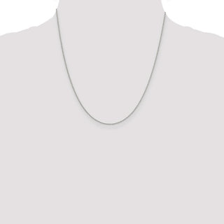 20" Sterling Silver 1.25mm Beaded Chain Necklace
