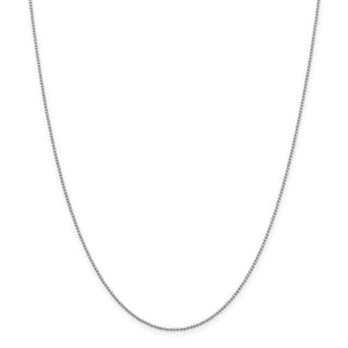 20" Sterling Silver 1.25mm Beaded Chain Necklace