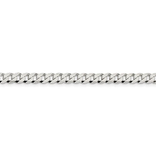 30" Sterling Silver 4.5mm Flat Curb Chain Necklace