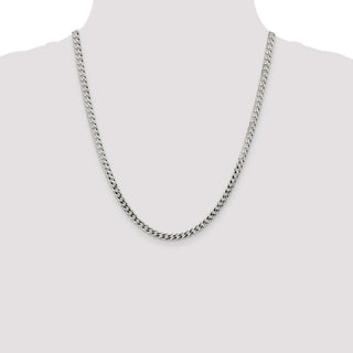 22" Sterling Silver 4.5mm Flat Curb Chain Necklace