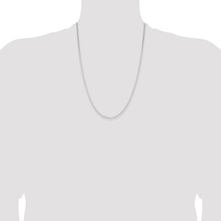 24" Sterling Silver 2.25mm Flat Anchor Chain Necklace