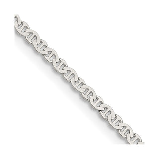 24" Sterling Silver 2.25mm Flat Anchor Chain Necklace