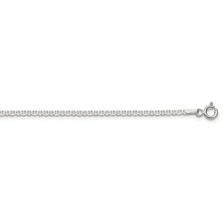 20" Sterling Silver 2.25mm Flat Anchor Chain Necklace