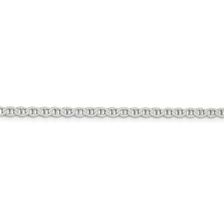 18" Sterling Silver 3.1mm Flat Anchor Chain Necklace