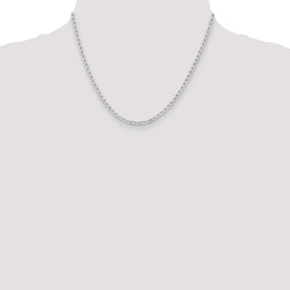 18" Sterling Silver 3.1mm Flat Anchor Chain Necklace