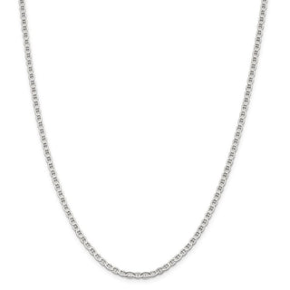 20" Sterling Silver 3.1mm Flat Anchor Chain Necklace