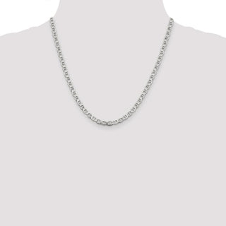 20" Sterling Silver 4.75mm Flat Anchor Chain Necklace