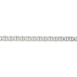 22" Sterling Silver 5.7mm Flat Anchor Chain Necklace