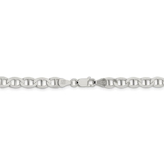 26" Sterling Silver 5.7mm Flat Anchor Chain Necklace