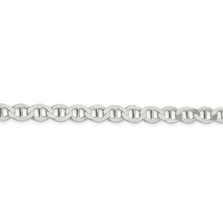 18" Sterling Silver 7.1mm Flat Anchor Chain Necklace