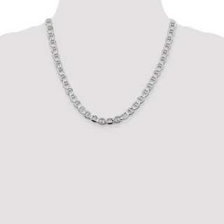 20" Sterling Silver 8.9mm Flat Anchor Chain Necklace
