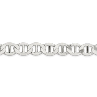 22" Sterling Silver 12.3mm Flat Anchor Chain Necklace