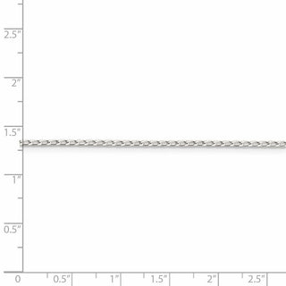 18" Sterling Silver 1.5mm Open Elongated Link Chain Necklace