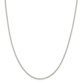 16" Sterling Silver 1.5mm Open Elongated Link Chain Necklace