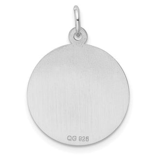 Sterling Silver Rhodium-plated Boy Disc Charm QM311/18