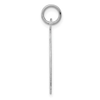 Sterling Silver Rhodium-plated Girl Disc Charm QM312/18