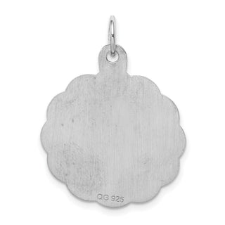 Sterling Silver Rhodium-plated Boy Disc Charm QM319/18