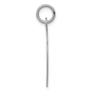 Sterling Silver Rhodium-plated Girl Disc Charm QM345/18