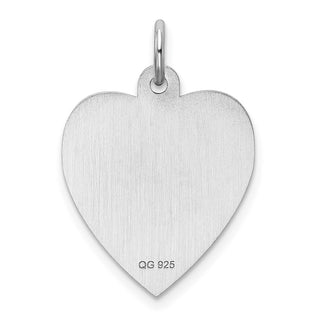 Sterling Silver Rhodium-plated Girl Disc Charm QM345/18