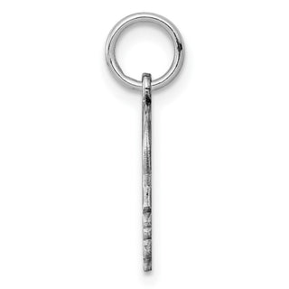 Sterling Silver Engravable Boy Polished Front/Satin Back Disc Charm QM347/35