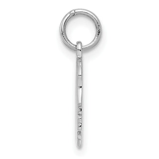 Sterling Silver Engravable Girl Polished Front/Satin Back Disc Charm QM349/35