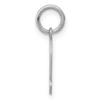 Sterling Silver Rhodium-plated Boy Polished Front/Satin Back Disc Charm QM351/18