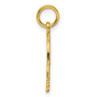 Gold-Plated Sterling Silver Engravable Boy Polished Disc Charm QM352G/27